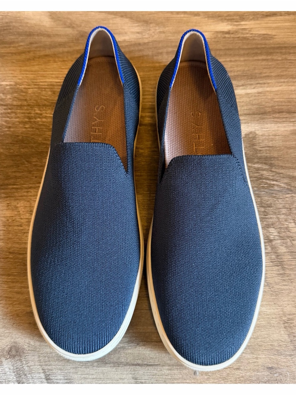 Rothy’s The Original Slip On Sneakers Navy Women’s Size 9